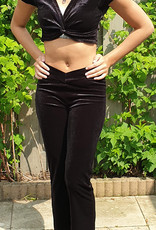 Set velvet crop top and pants