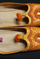 Arabic slippers in orange, green or pink