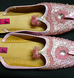 Arabic slippers in orange,  pink or green
