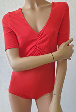 Bodysuit in red short sleeve, Size S