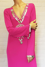 Saidi-Kleid in bordeaux oder fuchsia
