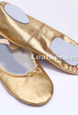 Leather bellydance shoe with split sole