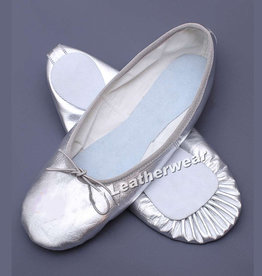 Silver Leather Bellydance Shoe