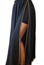 Skirt black with golden beading