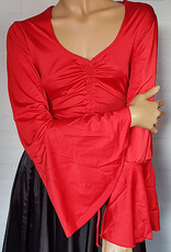 Flamenco top red