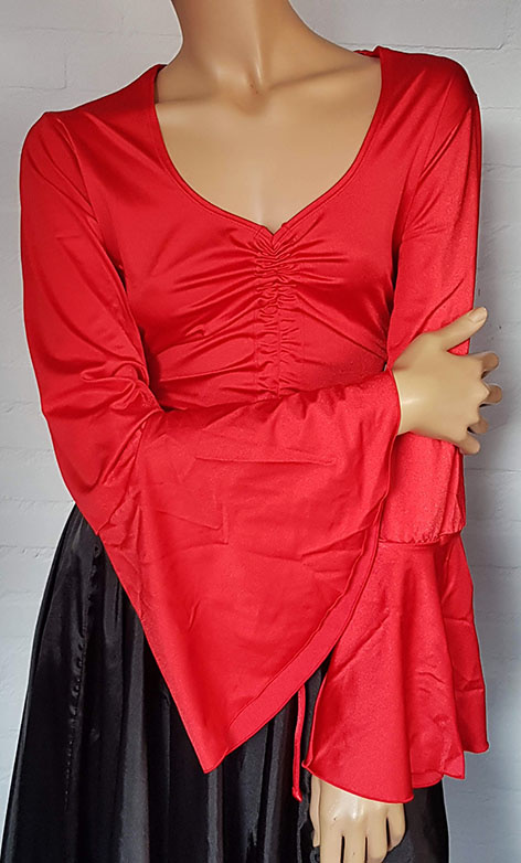 Flamenco top red