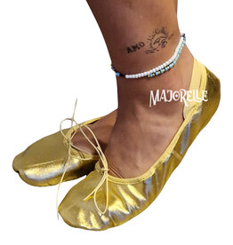 Golden Leather Bellydance Shoe