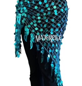 New; Hip scarf turquoise