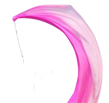 Bauchtanz Poi / Voi  aus Seide in fuchsia