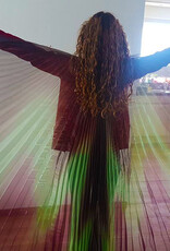 Isis wings bordeaux green organza