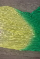 Silk belly dance fan veil right handed and single fanveil