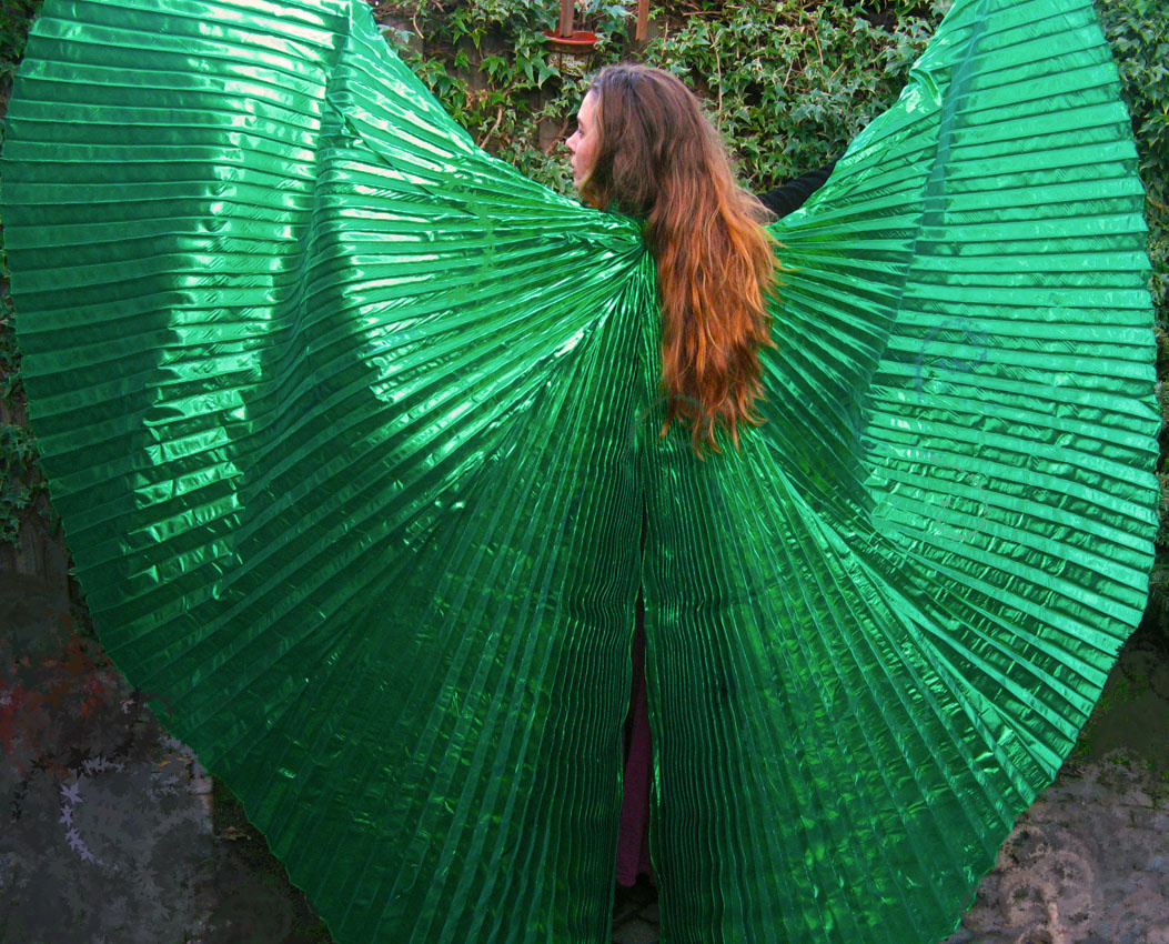 Schöne Organza Isis Wings grün