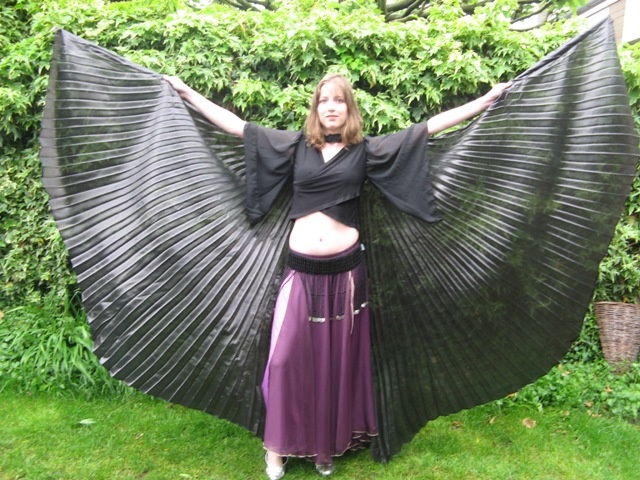 Schöne Organza Isis Wings schwarz