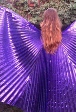 Organza Isis wings in purple