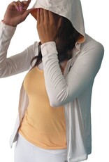 Yoga Hoodie-Jacke Kalyani weiß