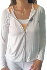 Yoga Hoodie-Jacke Kalyani weiß