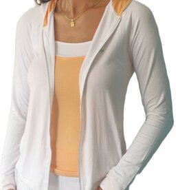 Yoga Hoodie-Jacke Kalyani weiß