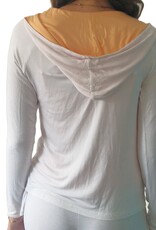 Yoga Hoodie-Jacke Kalyani weiß