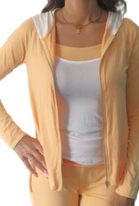 Yoga-Spaghetti-Twin-Top Ahalya weiß mit peach