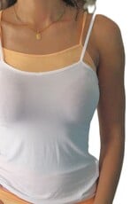 Yoga-Spaghetti-Twin-Top Ahalya weiß mit peach