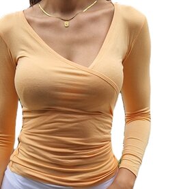 Yoga Wickeljacke peach