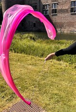 Bauchtanz Poi / Voi  aus Seide in fuchsia