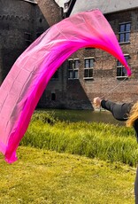 Bauchtanz Poi / Voi  aus Seide in fuchsia