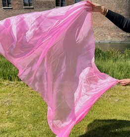 Belly dance silk veil light pink