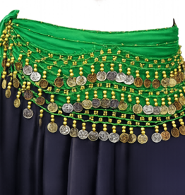 Hüfttuch grün gold