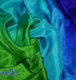 Silk belly dance veil blue turquoise green