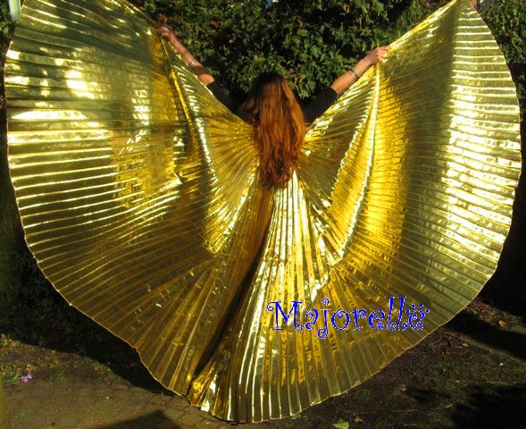 Schöne Isis Wings / Organza Flügel in Gold