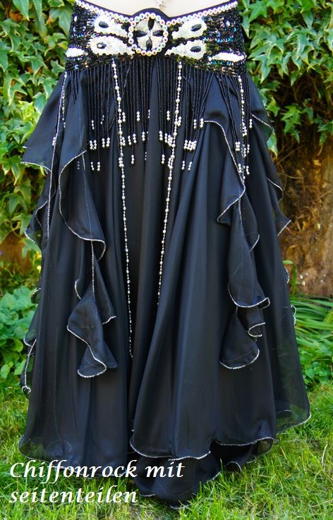 Bauchtanz-Kostüm "Jamila" in schwarz