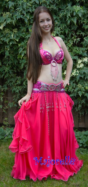 Wholesale pink belly dance set And Dazzling Stage-Ready Apparel 