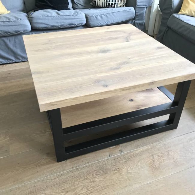 Salontafel Hout & Staal Eiken