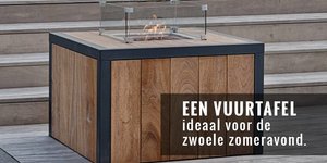 Een vuurtafel: ideaal voor de zwoele zomeravond 