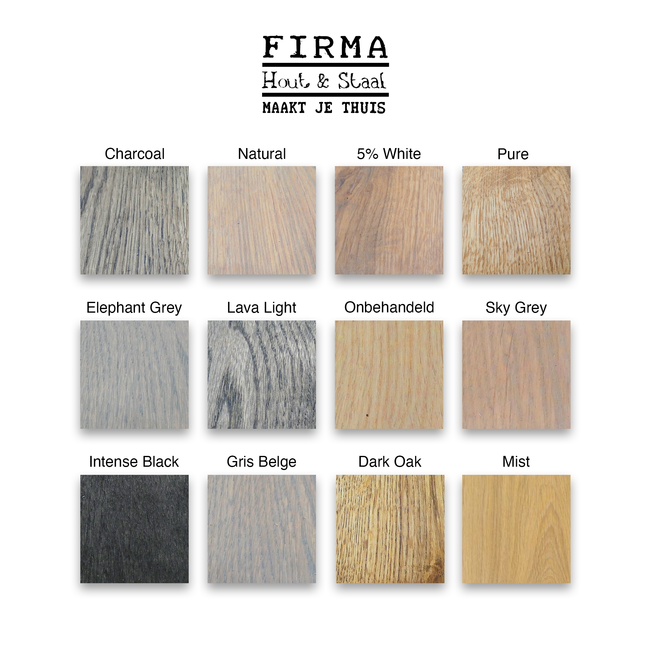 Salontafel Hout & Staal Eiken