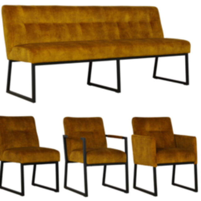 Eetkamerstoel Kira - geheel naar wens samen te stellen