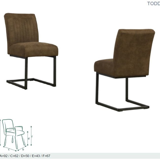 Eetkamerstoel Todd - geheel naar wens samen te stellen