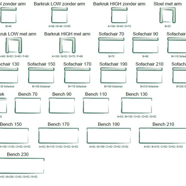 Eetkamerstoel Todd - geheel naar wens samen te stellen