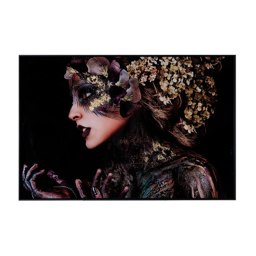 Woman with flowers Woman with flowers