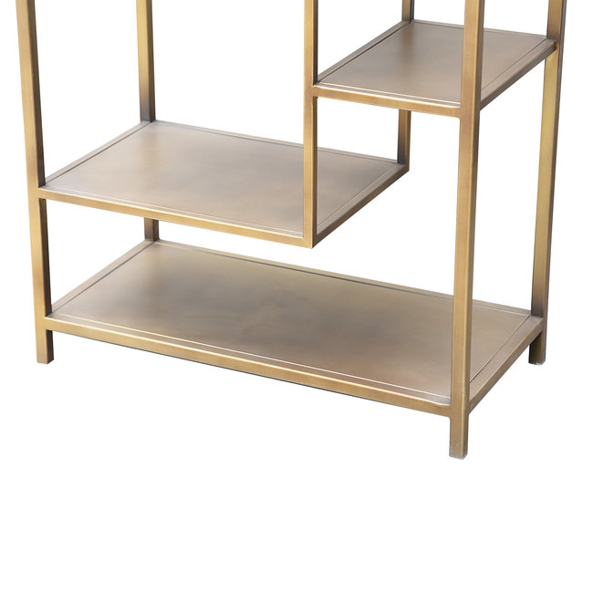 Duana Playful gold iron open cabinet high