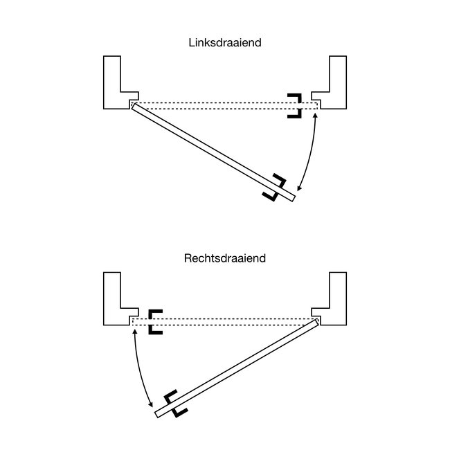 Maatwerk enkele scharnierdeur