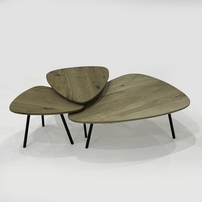 Kiezelvormige salontafel S 48 cm