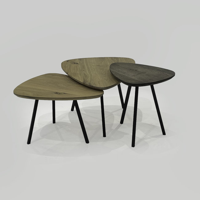 Kiezelvormige salontafel XS 40 cm lang