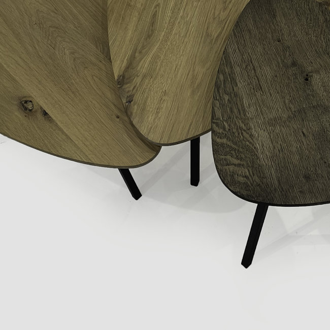 Kiezelvormige salontafel XS 40 cm lang