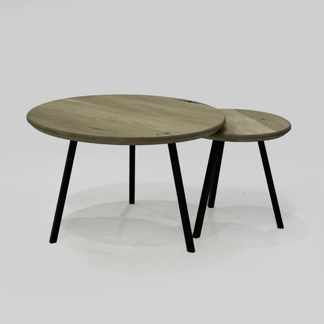 Ronde salontafel 48 cm -  geheel op maat gemaakt