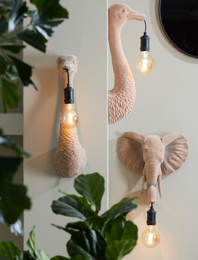 Smerig enkel Uitgang Light & Living Wandlamp Elephant - Firma Hout & Staal