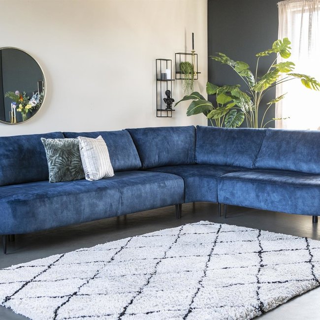 Bankstel Danique -zithoek en ottomane +  3-zits ottomane