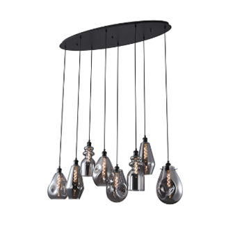 Hanglamp Vincent 8 ovaal