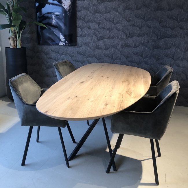 Eettafel Leaf - XY recht